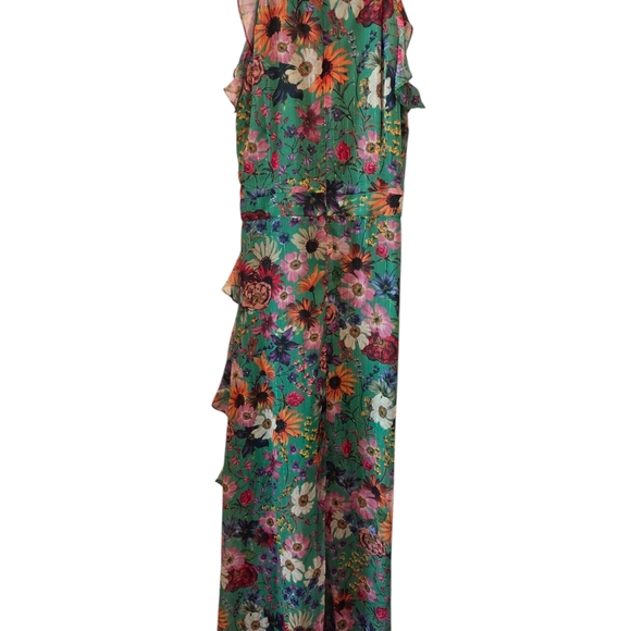 NWT Besty Adam Floral Green Maxi Dress Size 10 - Picture 5 of 6